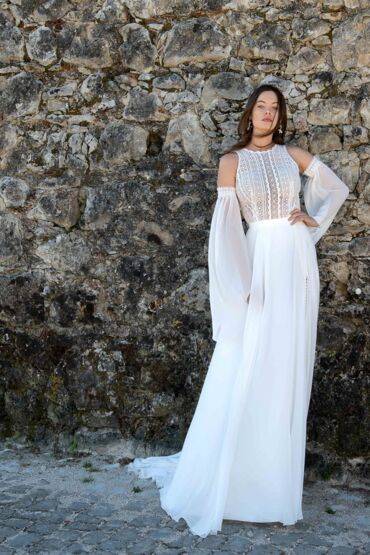 A-Linie Brautkleid 1831 von A Bela Noiva