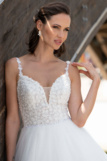 A-Line Brautkleid Brautkleid 123 von A Bela Noiva