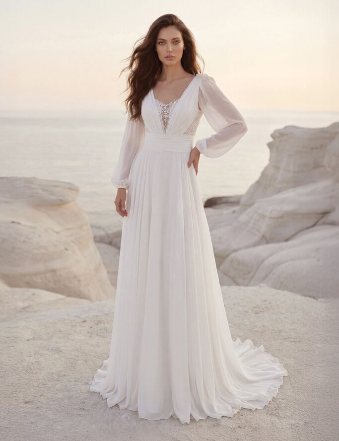 A-Linie Brautkleid 8401 von Monica Loretti