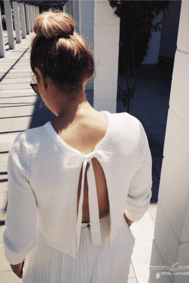 Brautpullover mit Schleife #be joy von forever & eva