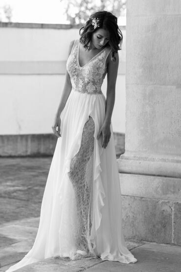 A-Linie Brautkleid 1840 von A Bela Noiva