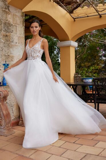 A-Linie Brautkleid „Alouette“ von Herve Paris