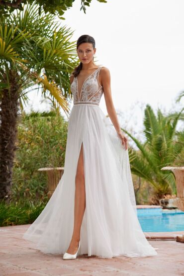 A-Linie Brautkleid „Axelle“ von Herve Paris