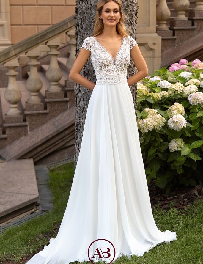 A-Linie Brautkleid 1038 von Monica Loretti