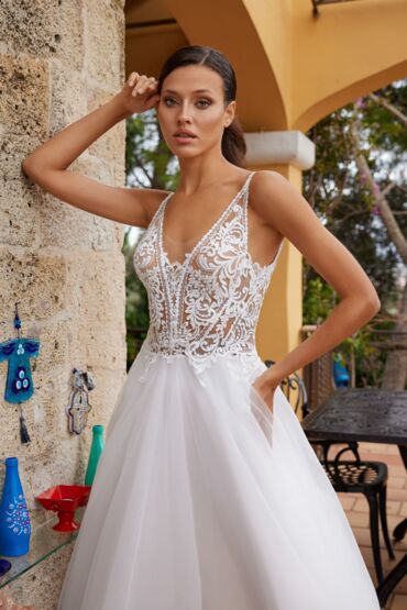 A-Linie Brautkleid „Alouette“ von Herve Paris