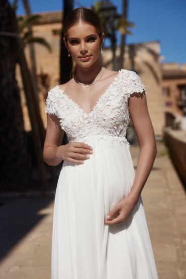 Maternity-Brautkleid Chiffon von Bianco Evento