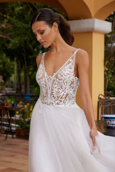 A-Linie Brautkleid „Alouette“ von Herve Paris