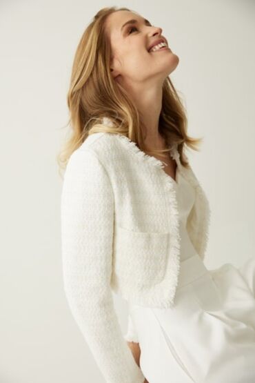 Jacke 453055 aus Bouclé von Weise