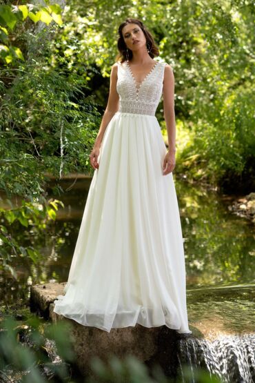 A-Linie Brautkleid 1830 von A Bela Noiva