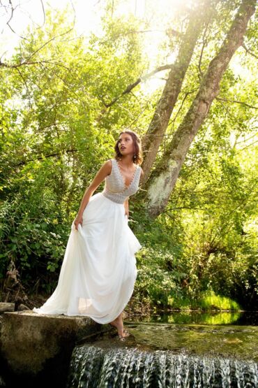 A-Linie Brautkleid 1830 von A Bela Noiva