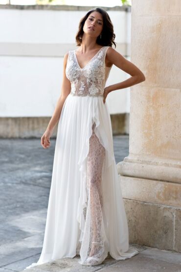 A-Linie Brautkleid 1840 von A Bela Noiva