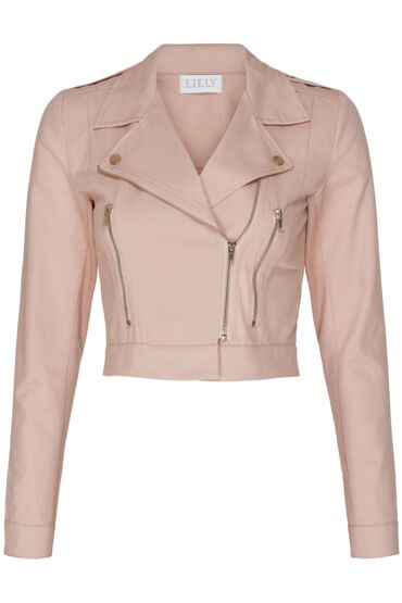 Biker Jacke light rosé von Lilly