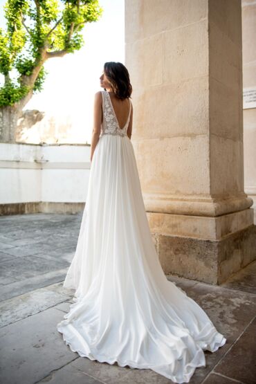 A-Linie Brautkleid 1840 von A Bela Noiva
