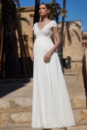 Maternity-Brautkleid Chiffon von Bianco Evento