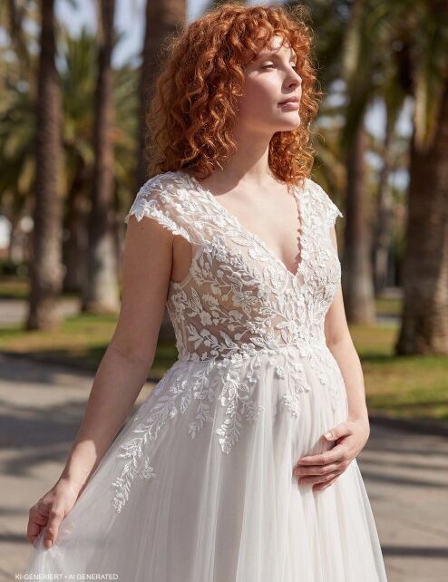 Maternity Brautkleid BS520 von Fashion Queen
