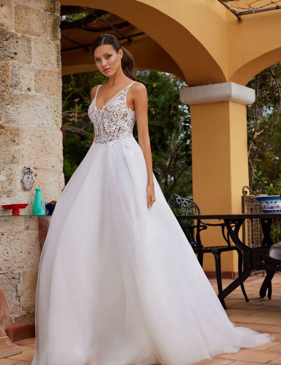 A-Linie Brautkleid „Alouette“ von Herve Paris