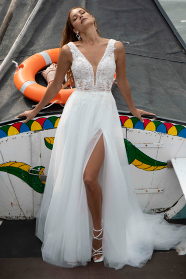 A-Line Brautkleid Brautkleid 106 von A Bela Noiva