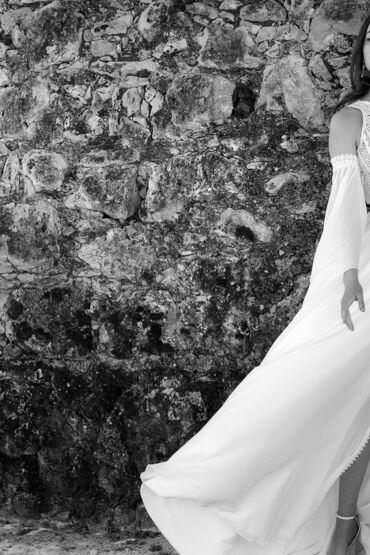 A-Linie Brautkleid 1831 von A Bela Noiva