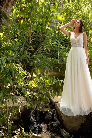 A-Linie Brautkleid 1830 von A Bela Noiva