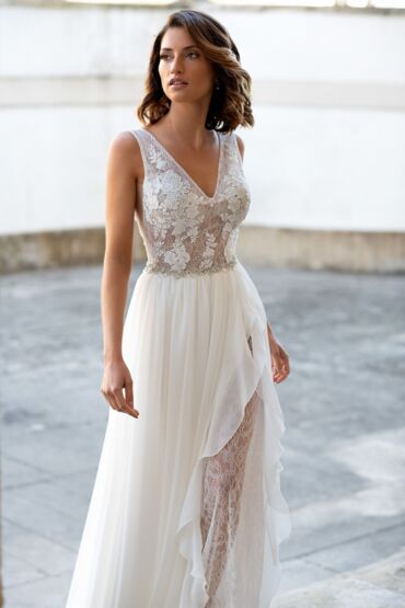 A-Linie Brautkleid 1840 von A Bela Noiva