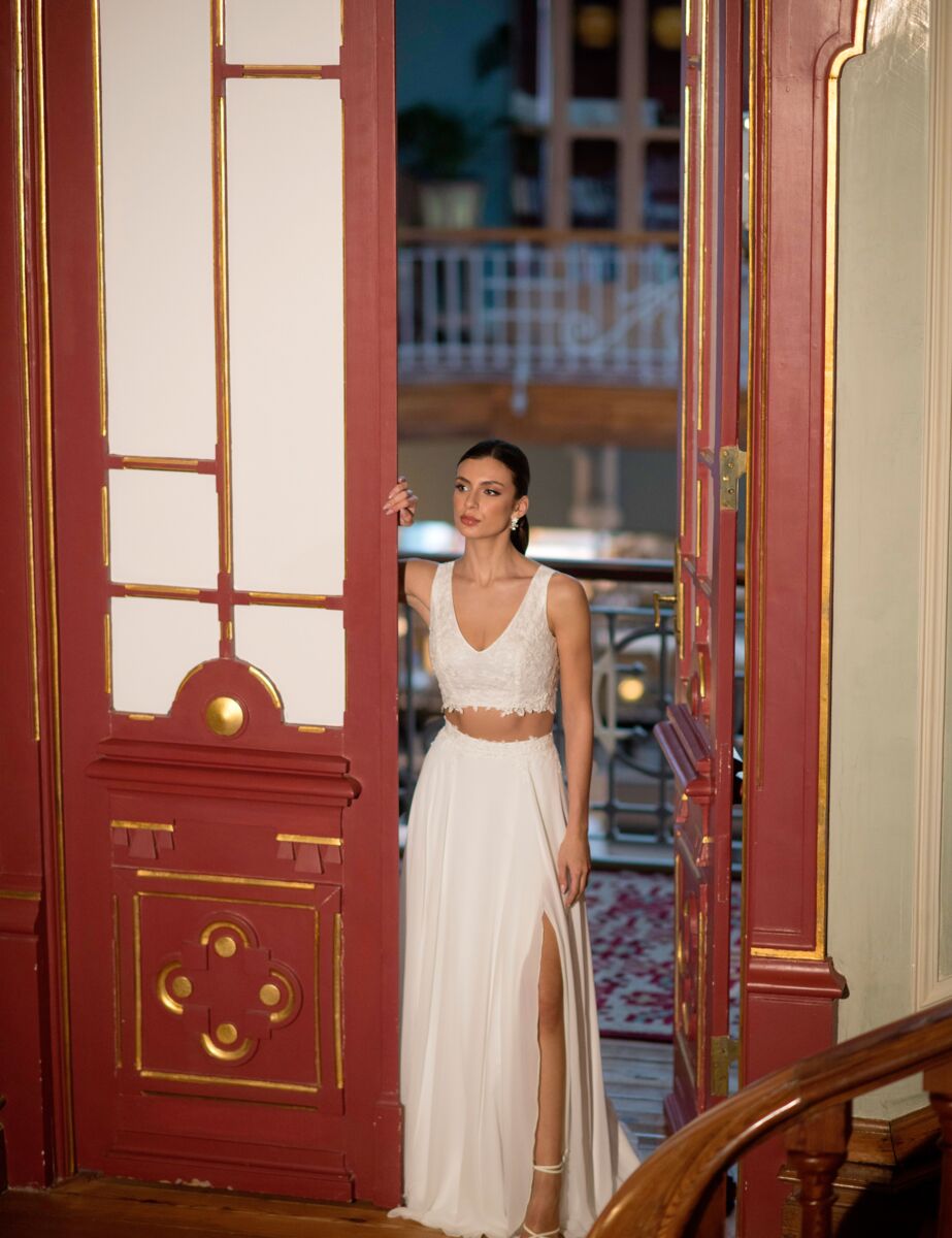 A-Linie Brautkleid 10448 von A Bela Noiva