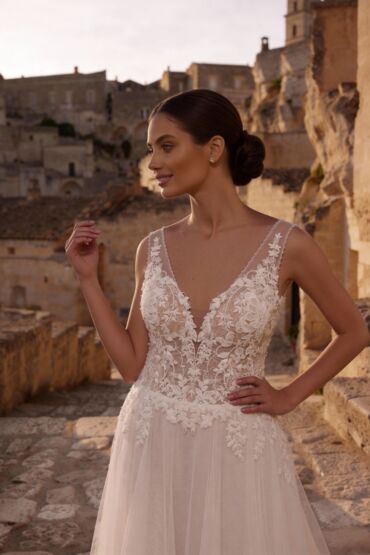 A-Linie Brautkleid 8407 von Monica Loretti