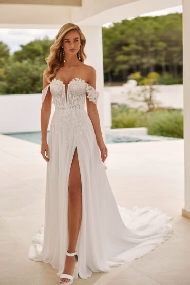 A-Linie Brautkleid Sandalo von Adriana Alier